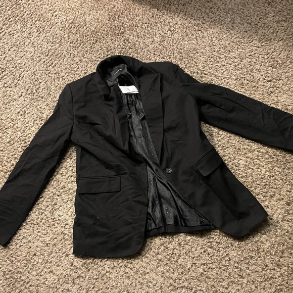 Banana Republic Factory Jackets & Blazers - Loulou Flannel Black Blazer (Banana Republic Factory)